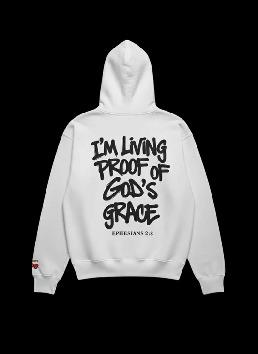 Living Proof of God’s Grace Hoodie — Ephesians 2:8