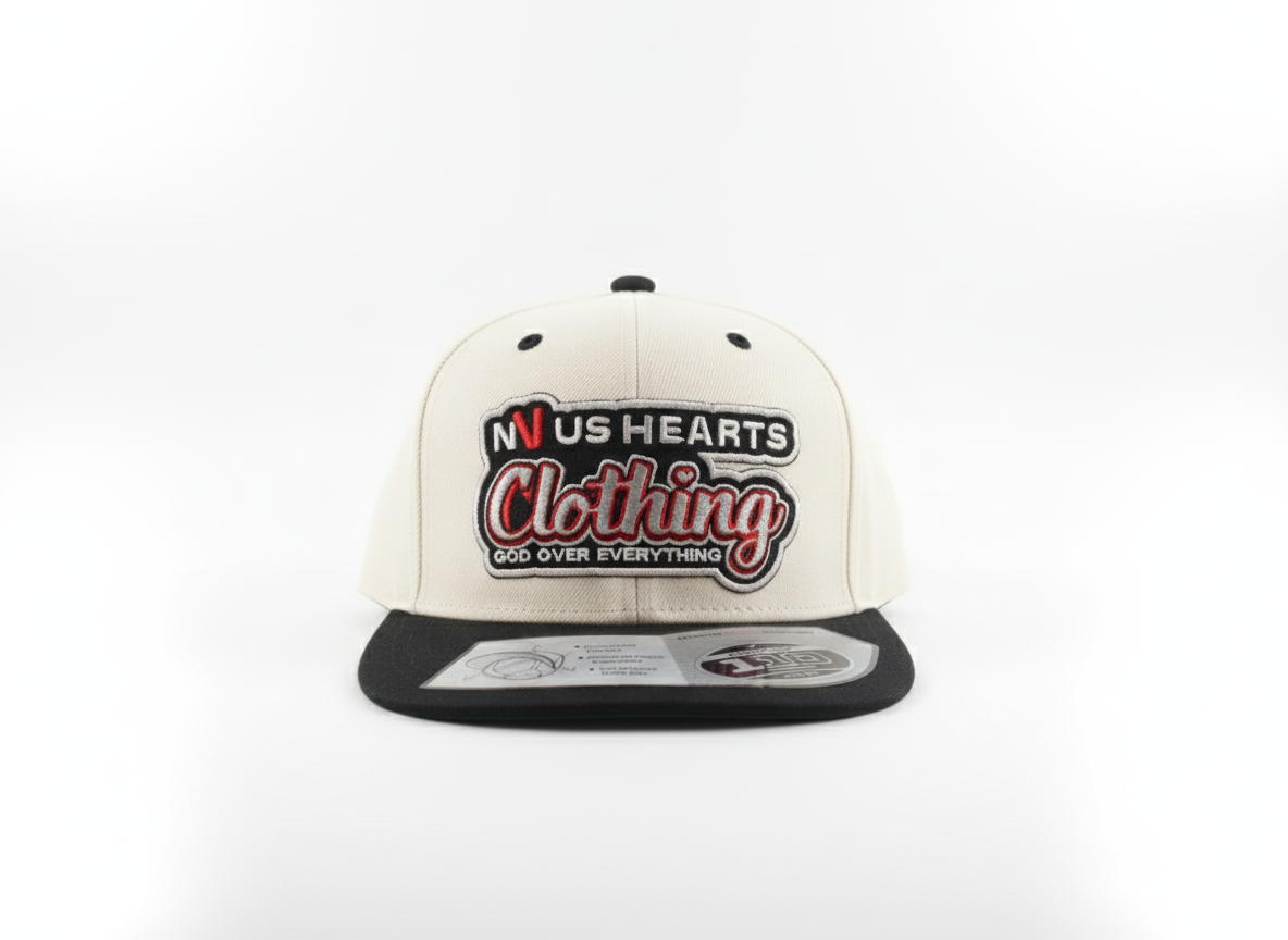NVUS HEARTS Logo God Over Everything Snapback