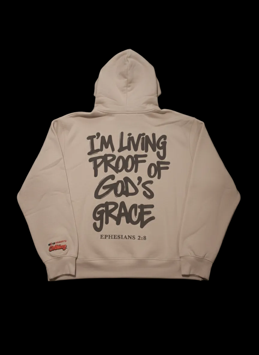 Living Proof of God’s Grace Hoodie — Ephesians 2:8