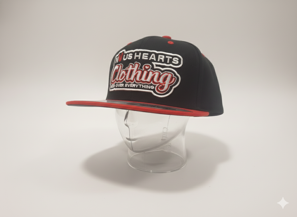 NVUS HEARTS Logo God Over Everything Snapback