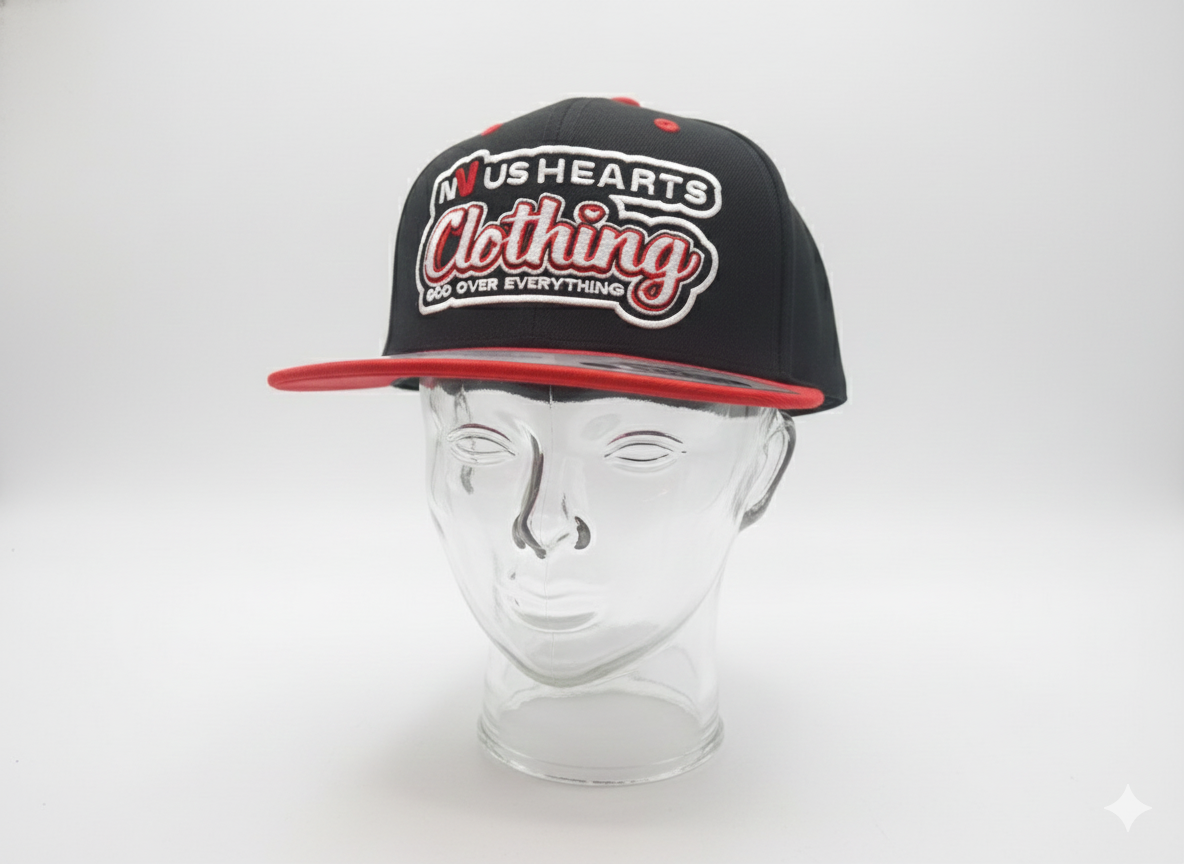 NVUS HEARTS Logo God Over Everything Snapback