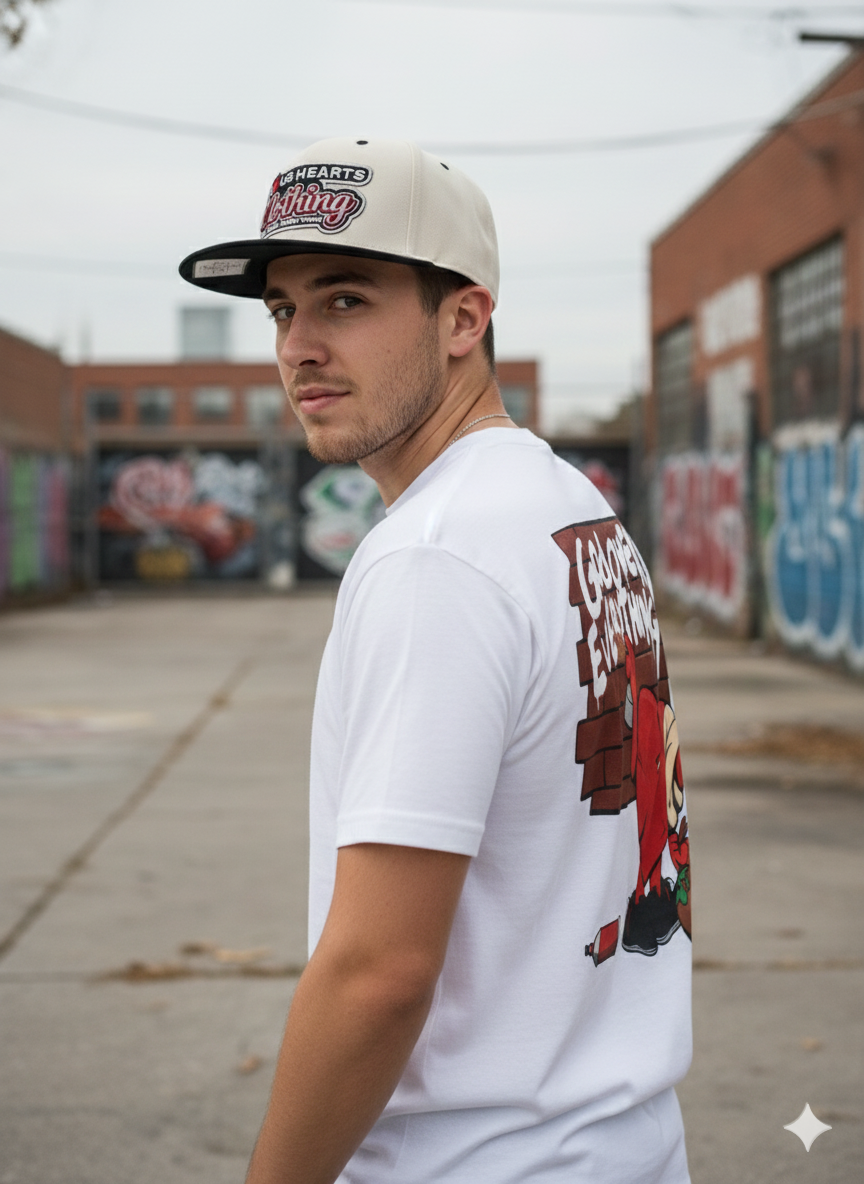NVUS HEARTS Logo God Over Everything Snapback